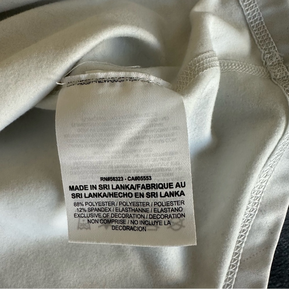 Nike PRO Dri-Fit Fleece 1/4 Zip White Grey Top Size M - Picture 11 of 12